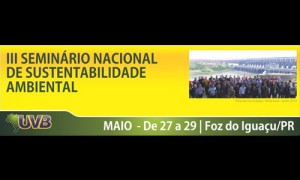 III SEMINÁRIO NACIONAL DE SUSTENTABILIDADE AMBIENTAL