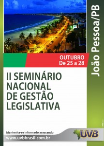 Seminário Nacional em João Pessoa de 25 a 28 de outubro
