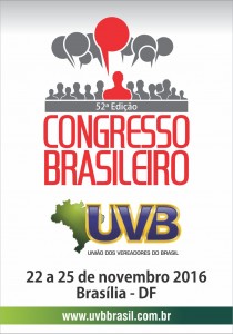 Brasília: Congresso Brasileiro de Vereadores acontece de 22 a 25/11