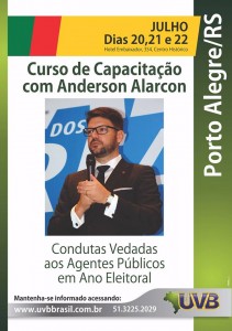 Porto Alegre: Curso Condutas Vedadas/Eleições 2016 com Dr. Anderson Alarcon