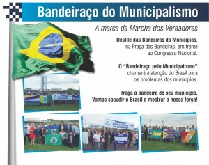 Na Marcha dos Vereadores, o Bandeiraço do Municipalismo