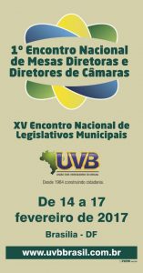 Encontro Nacional da UVB em Brasília – 14 a 17 de fevereiro