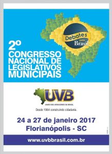 De 24 a 27/01 Congresso Nacional em Florianópolis