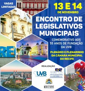 Câmara do Recife celebra os 55 anos de fundação da UVB