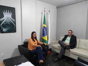 Presidente UVERC, Priscila Veloso visita UVB em Brasília.