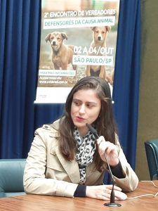Dra. Maíra Vélez  Presidente CDPA OAB Estadual /SP participa do 2º Encontro de Vereadores defensores da Causa animal