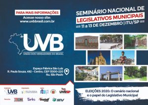 Itu-SP sediará Encontro Nacional de Legislativo Municipal de 11 a 13 de dezembro.