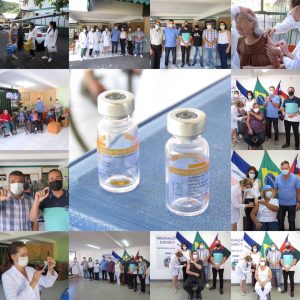 Câmara de Marechal Floriano participa da primeira vacinação contra a Covid-19 no Município.