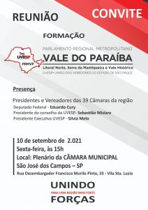 UVESP forma o Parlamento Regional Metropolitano do Vale do Paraíba