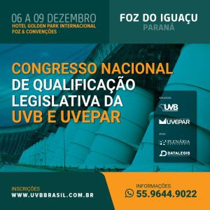 Confira a programação do Congresso da UVB e UVEPAR em Foz do Iguaçu/PR