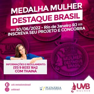Medalha Mulher Destaque Brasil