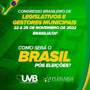 Confira a programação do Congresso Brasileiro de Legislativos em BSB