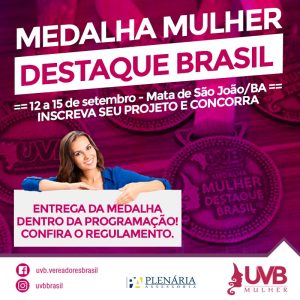 Medalha Mulher Destaque Brasil 2023