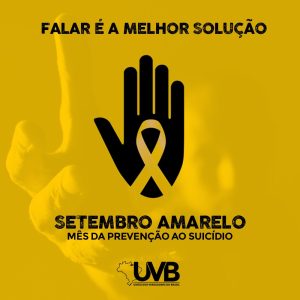 Prevenção ao suicídio marca o “Setembro Amarelo”