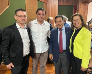 Encantado/RS- Vereadores participam de reunião com o senador Hamilton Mourão