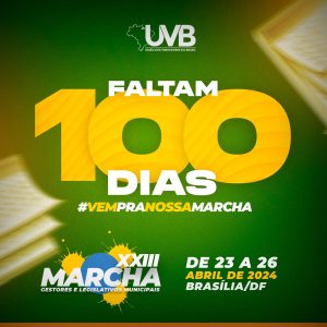 Contagem regressiva para a XXIII Marcha dos Legislativos Municipais, em Brasília/DF